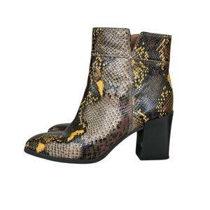 Franco Sarto Generous Python Booties Size 7.5